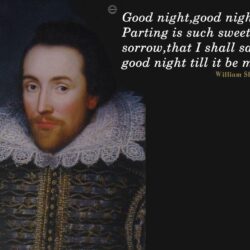 William Shakespeare Good Night Quotes
