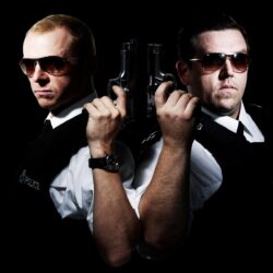Hot fuzz Nick Frost Simon Pegg wallpapers