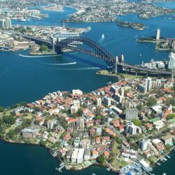 Sydney Harbour Bridge From The Air