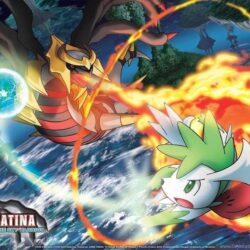 Sky Shaymin And Giratina Pokémon Wallpapers