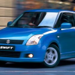Suzuki Swift Sport Blue Car Outside Street Wallpapers