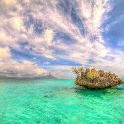 landscape, Nature, Rock, Island, Sea, Turquoise, Water, Mauritius