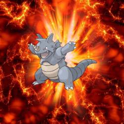 112 Fire Pokeball Rhydon Sidon Rhyhorn