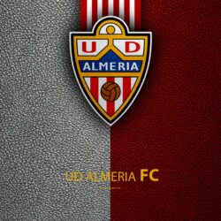 Download wallpapers UD Almeria FC, 4K, Spanish Football Club