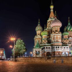 Red Square At Night Moscow Russia UHD 4K Wallpapers