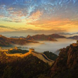 Great Wall of China Full HD Bakgrund and Bakgrund