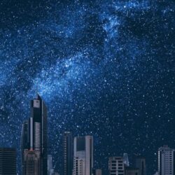 night city, kuwait, starry sky, kuwait city, kuwait