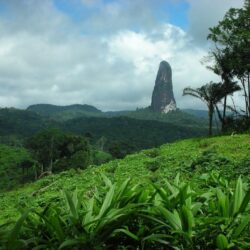 Peak in the jungle, Sao Tome & Principe islands, Africa [1024 x 768