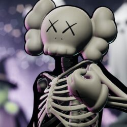 Kaws Skeleton Fortnite wallpapers