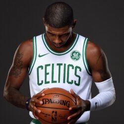 NBA2K18 Kyrie Irving alternate cover features Celtics uniform