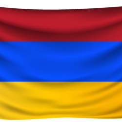 Armenia Wrinkled Flag