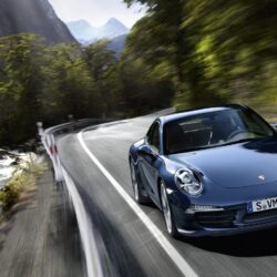 2012 blue Porsche 911 Carrera S wallpapers