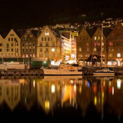 Bergen Norway Night ❤ 4K HD Desktop Wallpapers for 4K Ultra HD TV