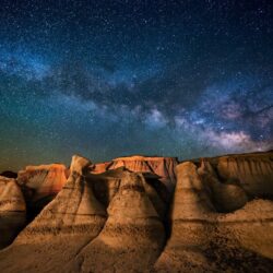 landscape, Nature, Milky Way, Galaxy, Starry Night, Desert