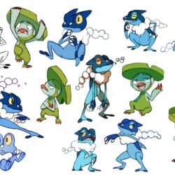 Some frog pokemon + Lombre :)