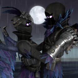 Wallpapers I made for myself of Ravage and Raven