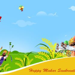 Happy Makar Sankranti Greetings Indian Festival HD Image