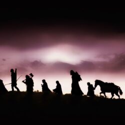 The Lord of the Rings characters silhouette Wallpapers #