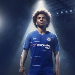 New Chelsea kit: Eden Hazard, Willian and Fran Kirby unveil 2018