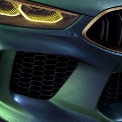 Download wallpapers BMW Concept M8 Gran Coupé, headlights