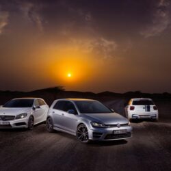 Volkswagen Golf R vs BMW M135i vs Mercedes A 45 AMG Set 2