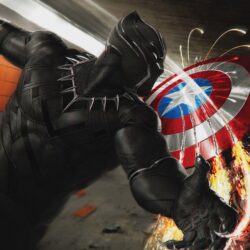 Captain America Vs Black Panther Wallpapers Download in HD 4K