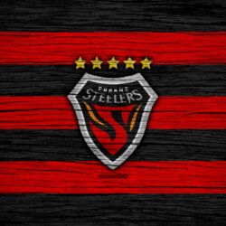 Download wallpapers Pohang Steelers FC, 4k, K League 1, wooden