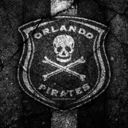 Download wallpapers Orlando Pirates FC, 4k, emblem, South African