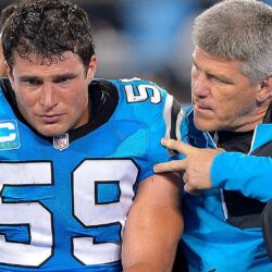 Luke Kuechly goes down, Panthers go from hangover to heartbreak