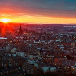 Sunset in Edinburgh, Scotland wallpapers and image
