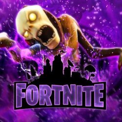 Awesome Fortnite Wallpapers with a Husk coming from the Storm to grab you by the face and pull you into the game.