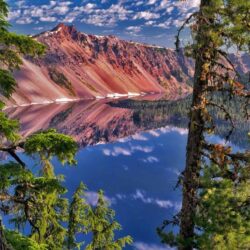 The Watchman Peak in Crater Lake National Park, Oregon