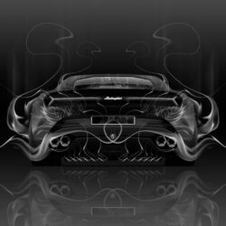 Lamborghini Asterion Back Fire Abstract Car 2015 Wallpapers el