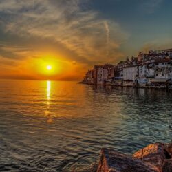 Sunset In Old Town Croatia Wallpapers Wallpapers