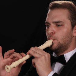 Flutist Man Play Recorder Flute Classic Music Instrument Symphonic