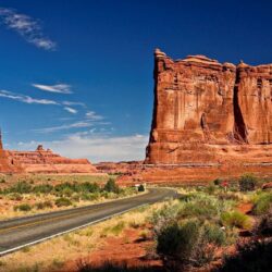 Scenic Route Arches National Park United States Utah Us