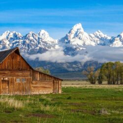 Mountain: Nature Tetons Mountains Grand Wyoming Barn Usa Wallpapers