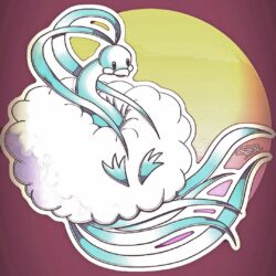 An edit of Altaria for a phone wallpaper, requested by Tolstar : pokemon