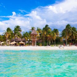 Cancun Beach Mexico A City On The Yucatan Peninsula That Borders The