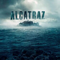 Download wallpapers Alcatraz, island, ocean, sky free desktop