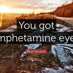 Rod Stewart Quote: “You got amphetamine eyes.”