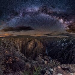 I went to see Black Canyon Of the Gunnison in Colorado at night