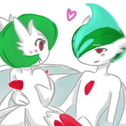 Image of Gallade And Gardevoir