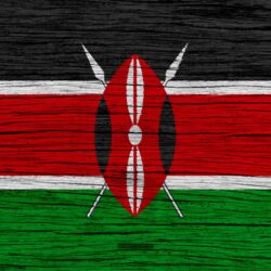 Download wallpapers Flag of Kenya, 4k, Africa, wooden texture