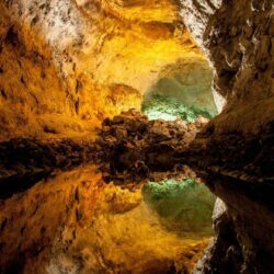 Nature mirrors reflections caves canary islands wallpapers
