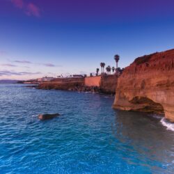 Sunset Cliffs Pacific Ocean San Diego 4K Ultra HD Desktop Wallpapers