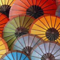 Colorful Umbrellas Photo – Laos Wallpapers – National Geographic