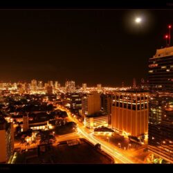 Honolulu, black, cities and countries, night