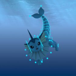 Vaporeon 3D animation rig by Tassadoul