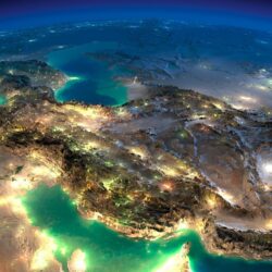Very Nice Satellite Image Of Iran HD desktop wallpapers : High